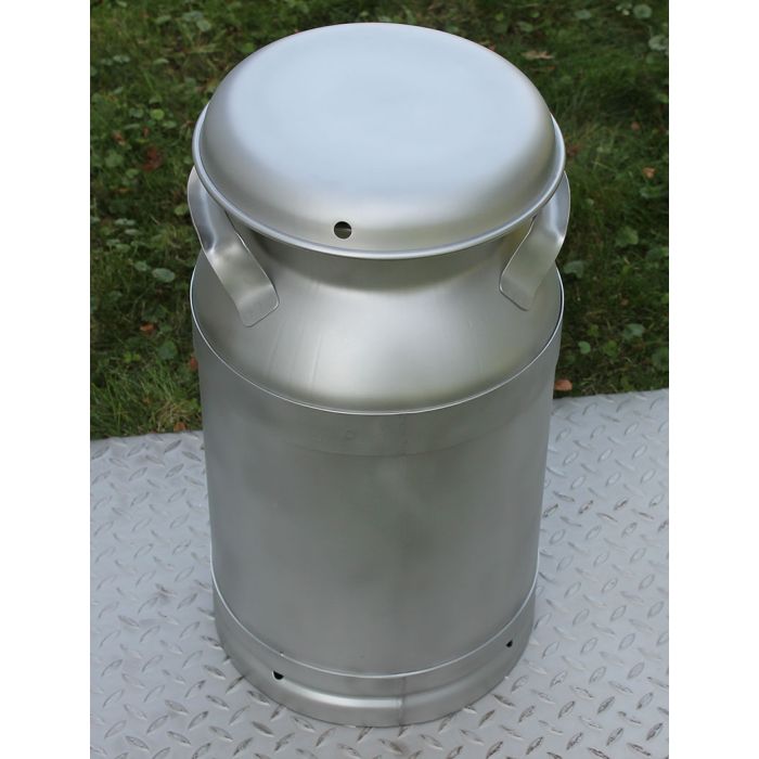 USA 5 gallon stainless steel milk can with lid – heavy-duty farm dairy container