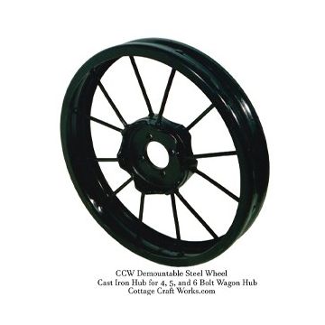 Authentic Bolt-On Steel Spoke Wheel