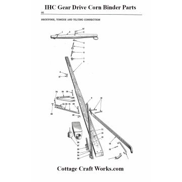IHC Ground Drive Corn Binder Horse Hitching Parts