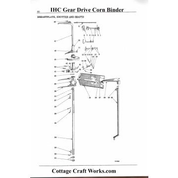 IHC Ground Drive Corn Binder Breast Plate Knotter & Shaft Parts | Cottage Craft Works