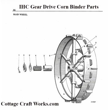 IHC Ground Drive Corn Binder Main Frame Parts