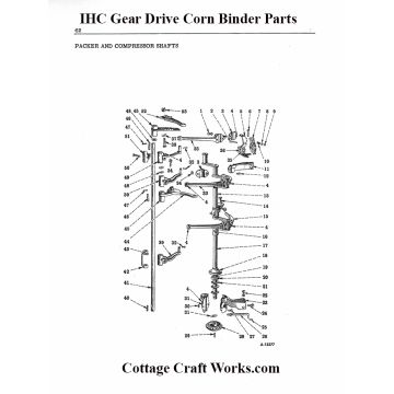 IHC Ground Drive Corn Binder Packer-Compressor Shaft Parts | Cottage Craft Works