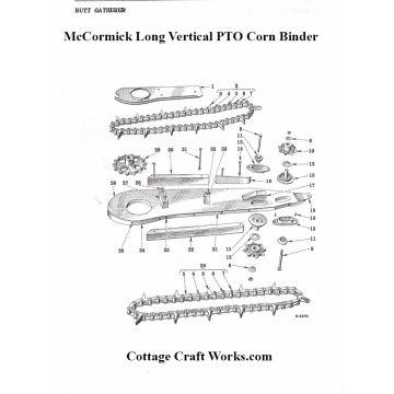 IHC PTO Corn Binder Butt Gatherer Parts