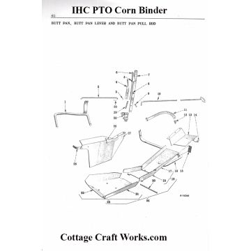 IHC McCormick-Deering PTO Corn Binder Butt Pan Parts