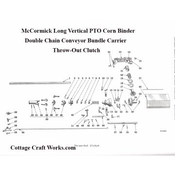 IHC McCormick PTO Corn Binder Double Chain Carrier Parts