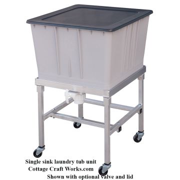 Single Sink Laundry Tub Unit | Cottage Craft Works

