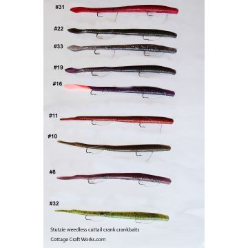 Weedless Cut Tail Crankbait – custom color bass lure