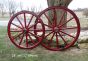 Large Wood Spoke Wagon Wheels 32-36 Inch
