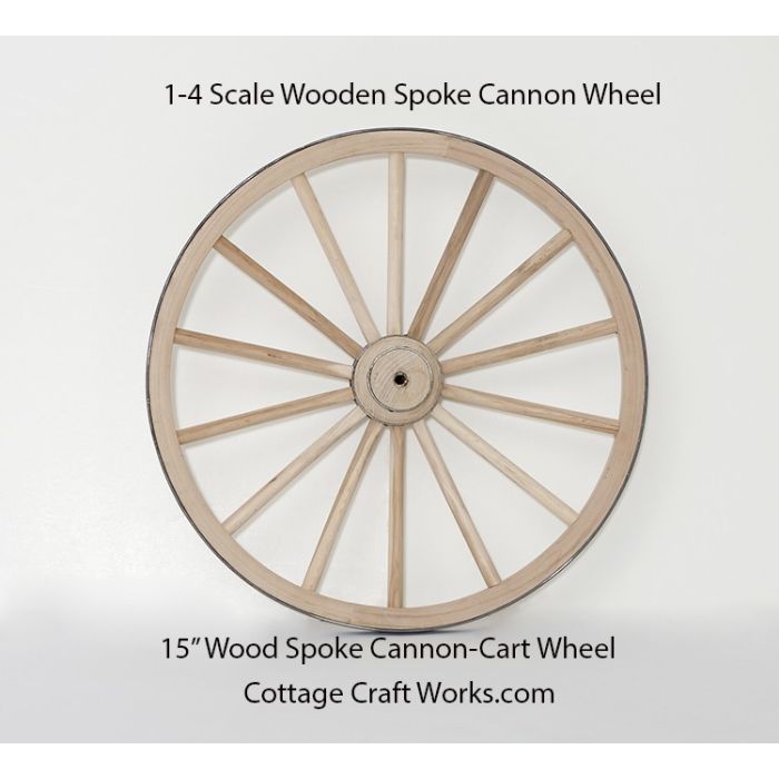15 Inch Wooden Spoke Cannon Wheel