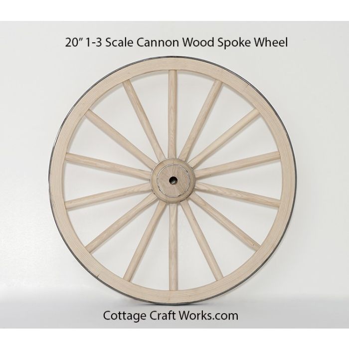 20 Inch Wooden Spoke Cannon Wheel