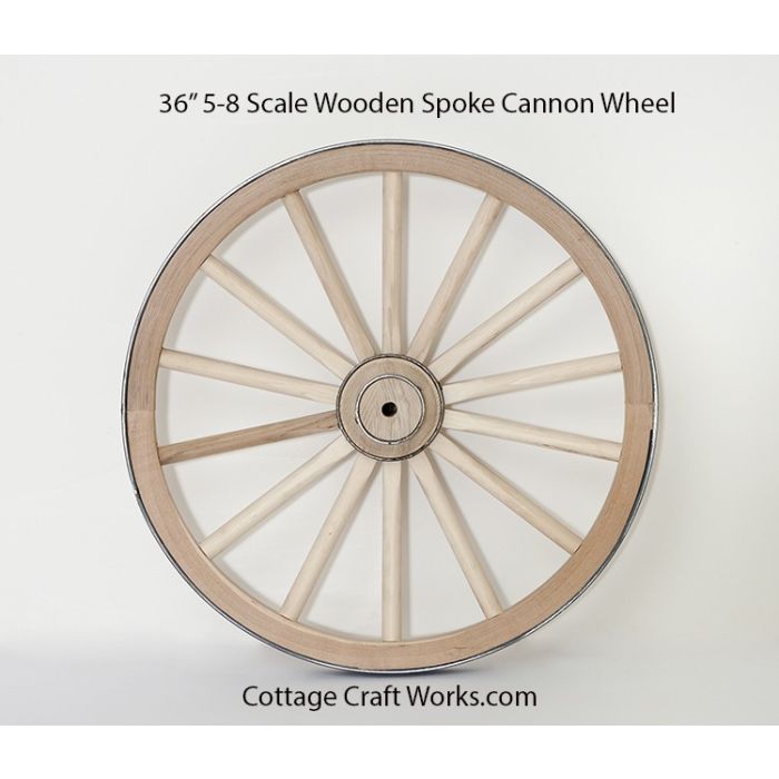 36 Inch Wooden Spoke Cannon Wheel