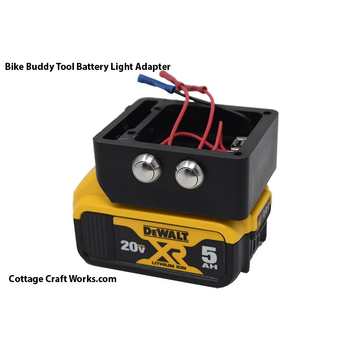Tool battery Adapter- lights, Bicycle, Dirt Bike, ATV