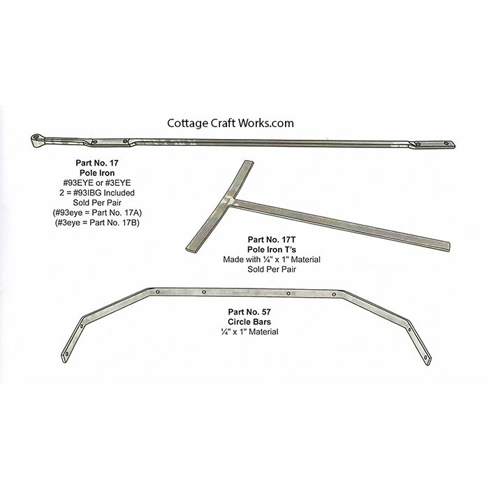 Horse Buggy Shaft & Pole Long Irons