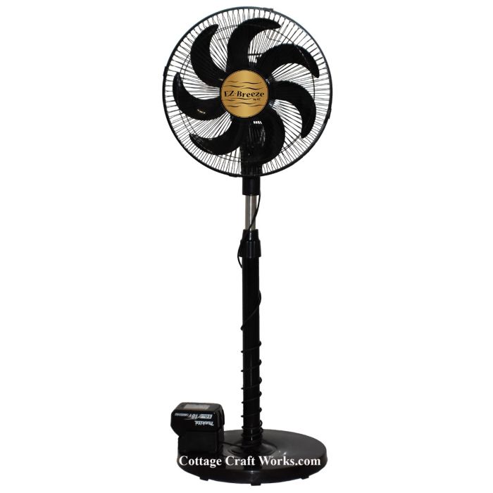 Portable Battery Powered Fan Compatible with Milwaukee DeWalt Makita