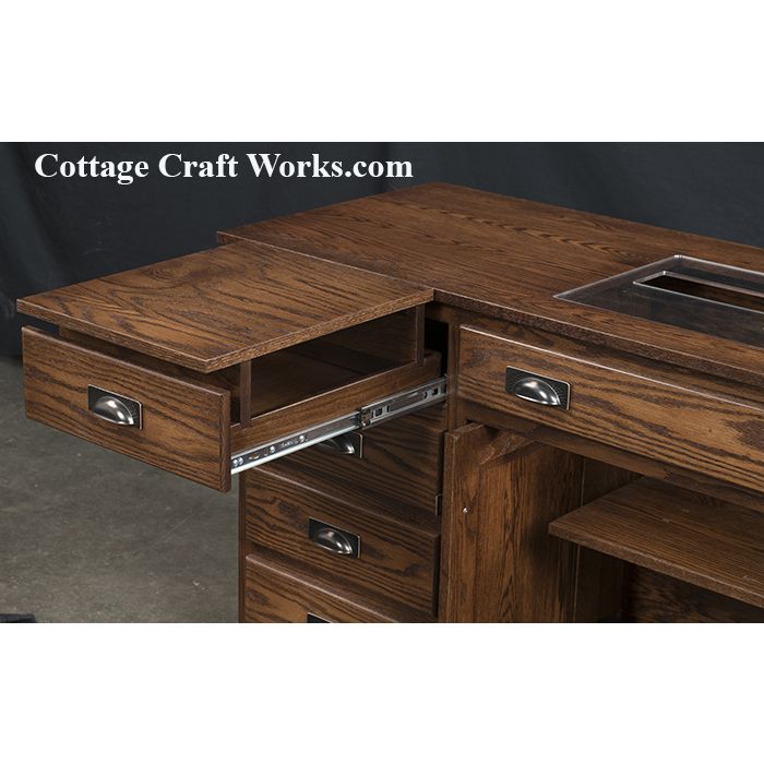 Amish Furniture Heritage Sewing Cabinet - Thumbnail 3
