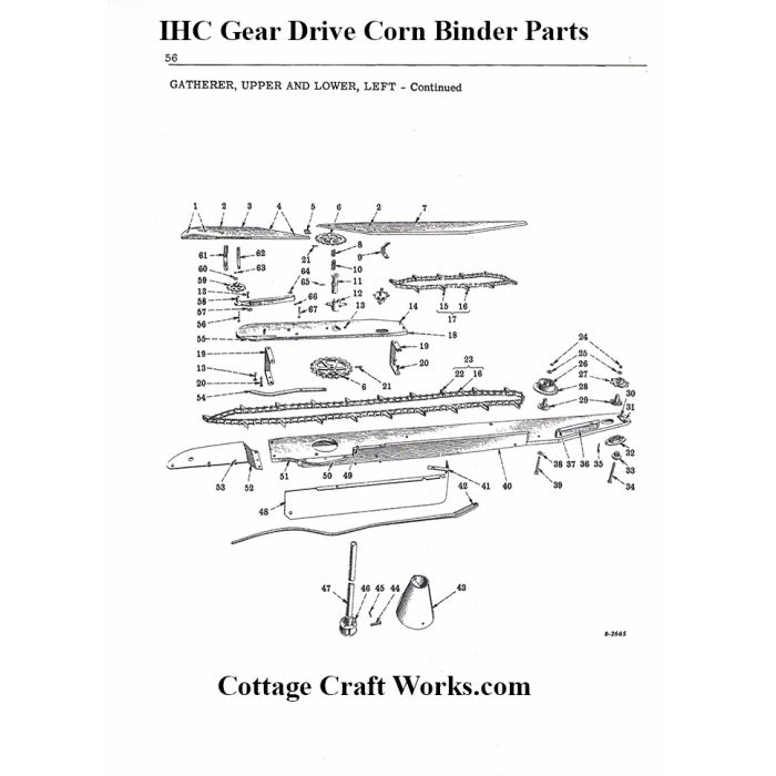 IHC GD Corn Binder Left Gatherer Parts
