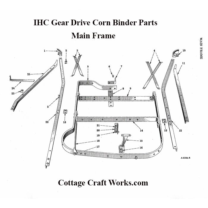 IHC PTO Corn Binder Main Frame Parts