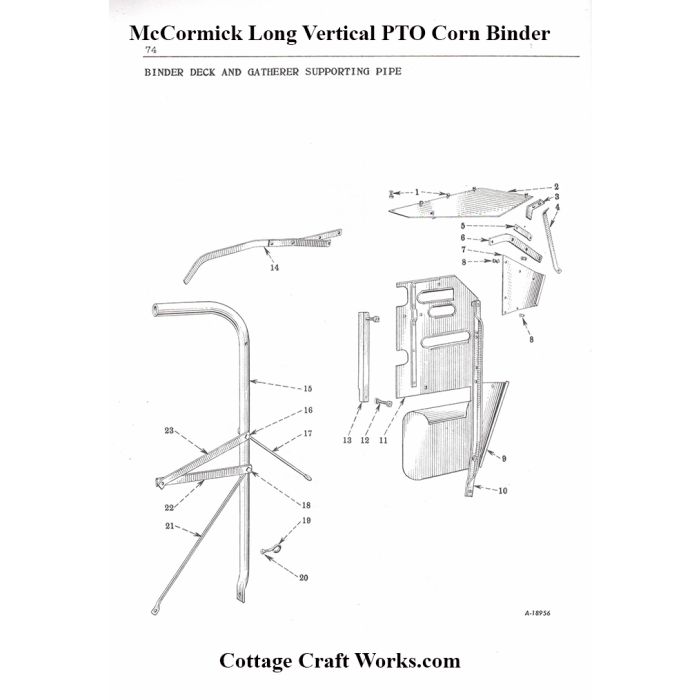 IHC PTO Corn Binder Deck Parts