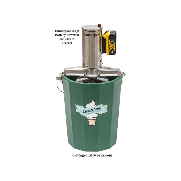 Immergood 8-qt Battery Powered Ice Cream Freezer