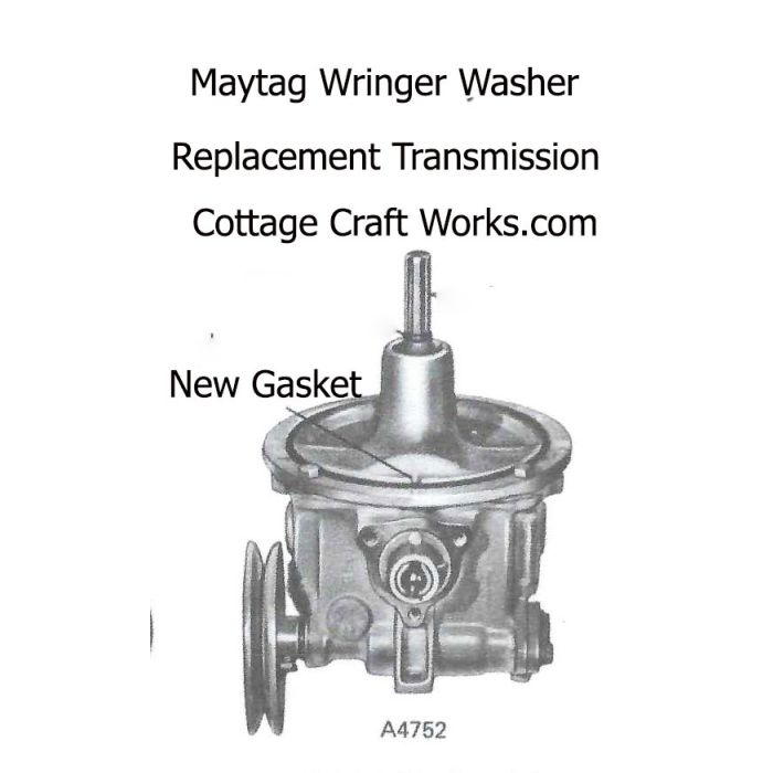 Maytag Wringer Washer Replacement Transmission Power Unit A4752