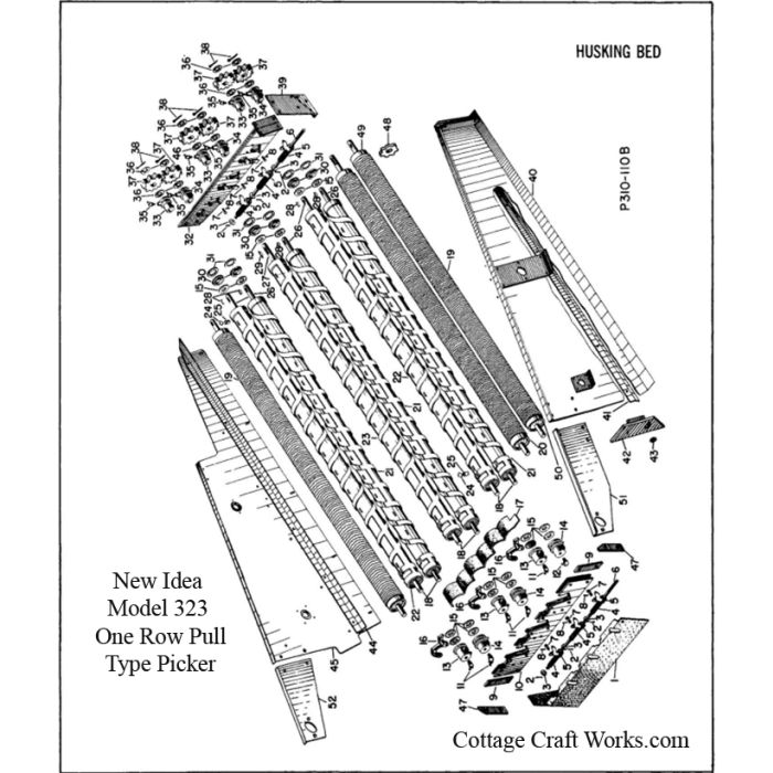 New Idea 323 Corn Picker Husking Bed