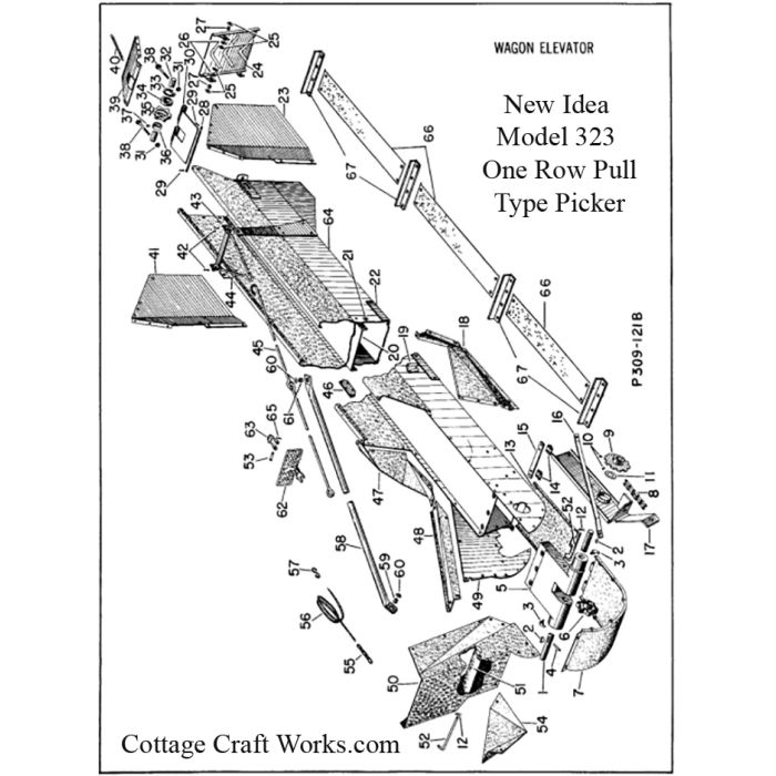 New Idea 323 Corn Picker Wagon Elevator Parts