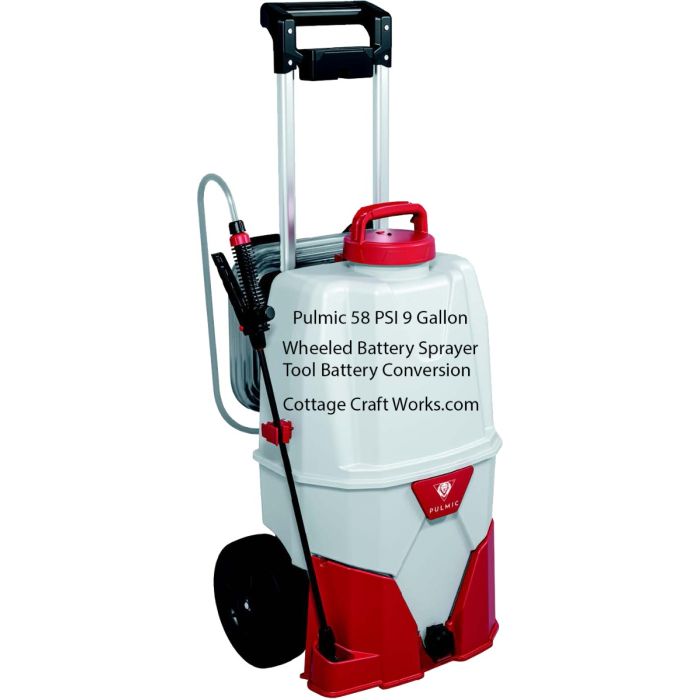 Pulmic 58 PSI Pegasus 9 Gallon Wheeled Battery Sprayer