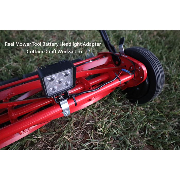 Tool battery Adapter- Reel Mower Headlight