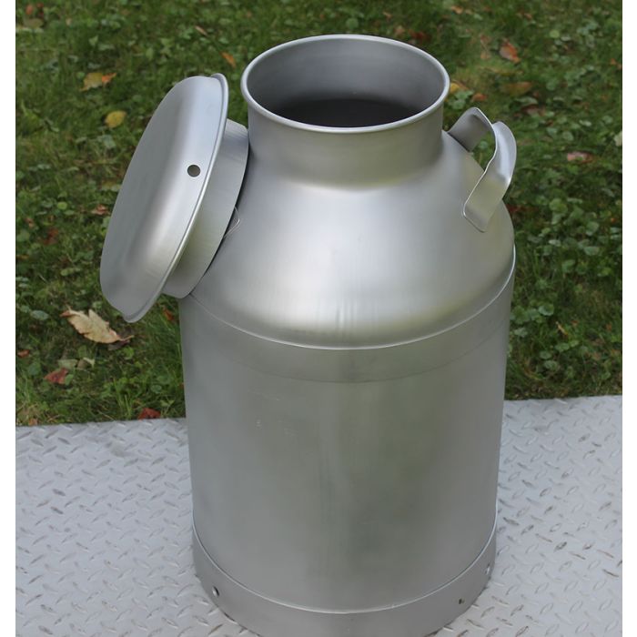 10 gallon USA stainless steel milk can with lid and handles