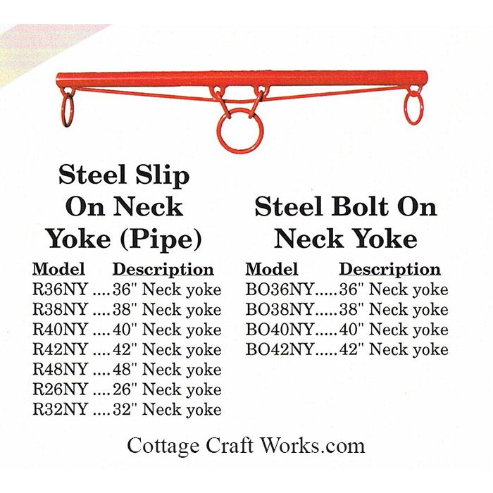 Steel Horse Neck Yoke-Amish horse hitching hardware