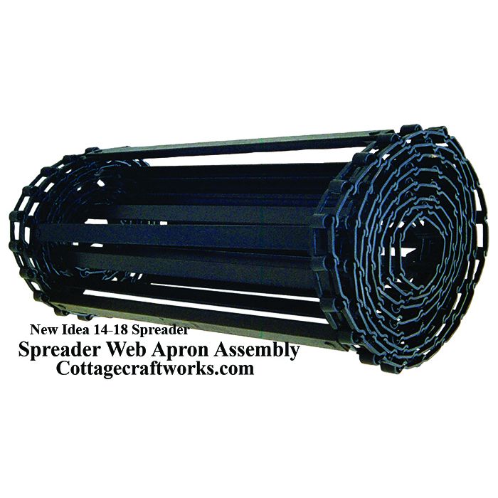 New Idea 14 and 18 Spreader Web Apron Assembly. USA Amish Manufactured.