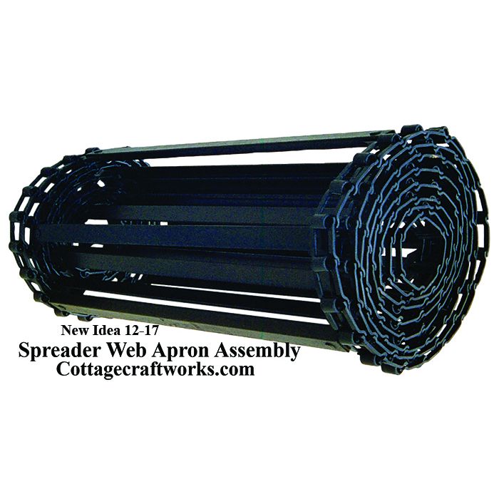 New Idea 12 and 17 Spreader Web Apron Assembly. USA Amish Manufactured.