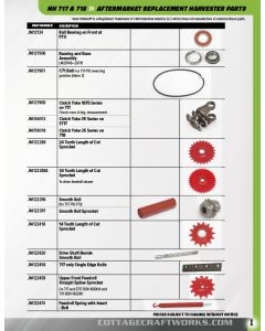 New Holland aftermarket Amish replacement parts for New Holland 717 & 718 Harvester 