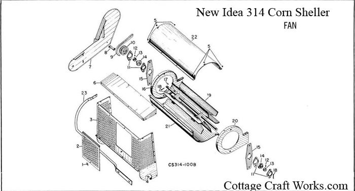 New Idea 314 Sheller Unit Parts