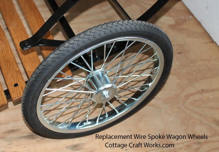 Wire Spoke 24–26 Inch HD Wagon Wheel | Air or Flat-Free