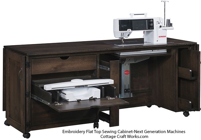 Embroidery Flat Top Sewing Cabinet