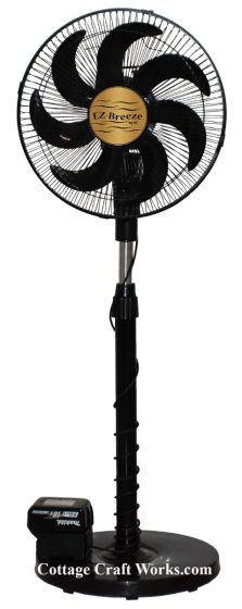 Portable Battery Powered Fan Compatible with Milwaukee DeWalt Makita