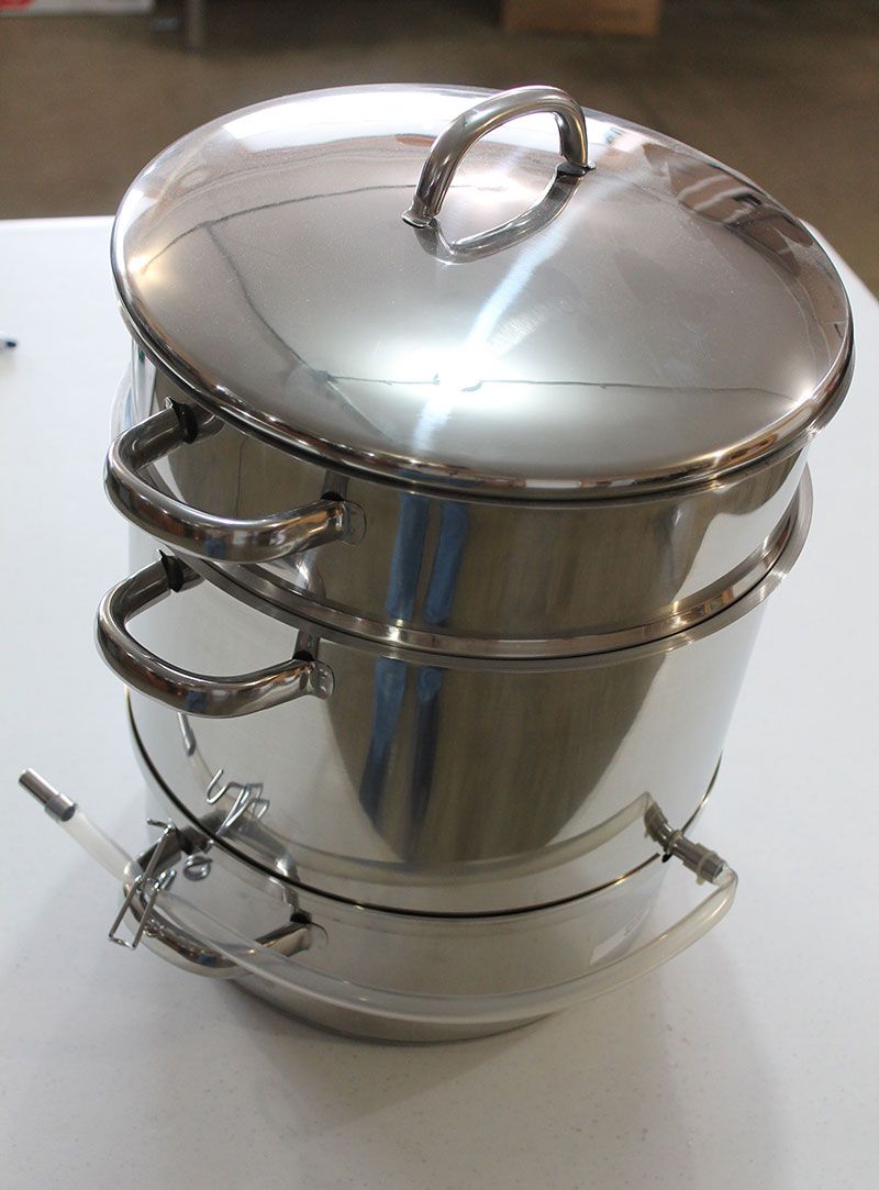 BackToBasics Old Fashioned Stainless Steamer Cooker, Juicer