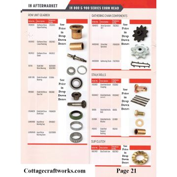 Case-IH 800 & 900 Series Corn Head Parts