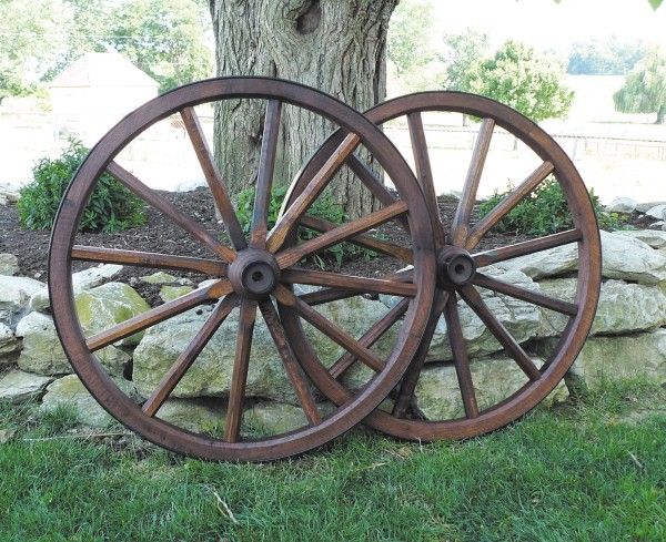 Small Wood Spoke Wagon Wheels 19 Inch