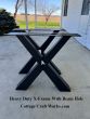 Industrial X Style Table Legs