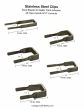 BUGGY, CARRIAGE, WAGON, LEAF SPRING STAINLESS CLIPS