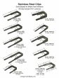 BUGGY, CARRIAGE, WAGON, LEAF SPRING STAINLESS CLIPS