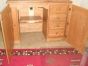 Solid Wood Amish Handcrafted Sewing Machine Cabinet