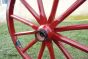 Large Wood Spoke Wagon Wheel Painted
