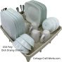USA Molded Poly Dish Drainer Drying Rack