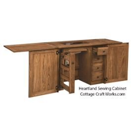 Amish Furniture-Heartland Sewing Cabinet