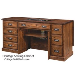 Amish Furniture- Heritage Sewing Cabinet 