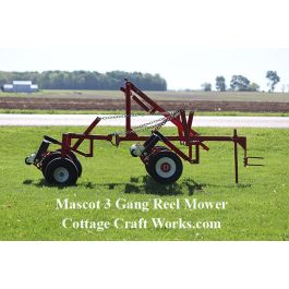 Tractor-ATV Lever Lift Gang Reel Mower