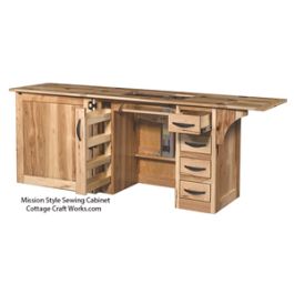 Mission Style Sewing Cabinet